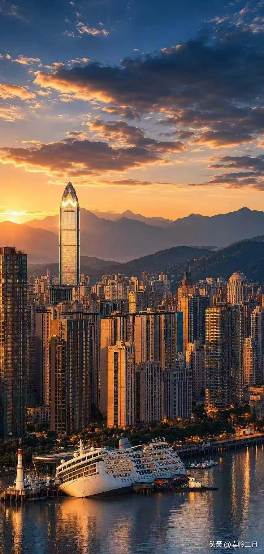 夕阳下的明珠七号