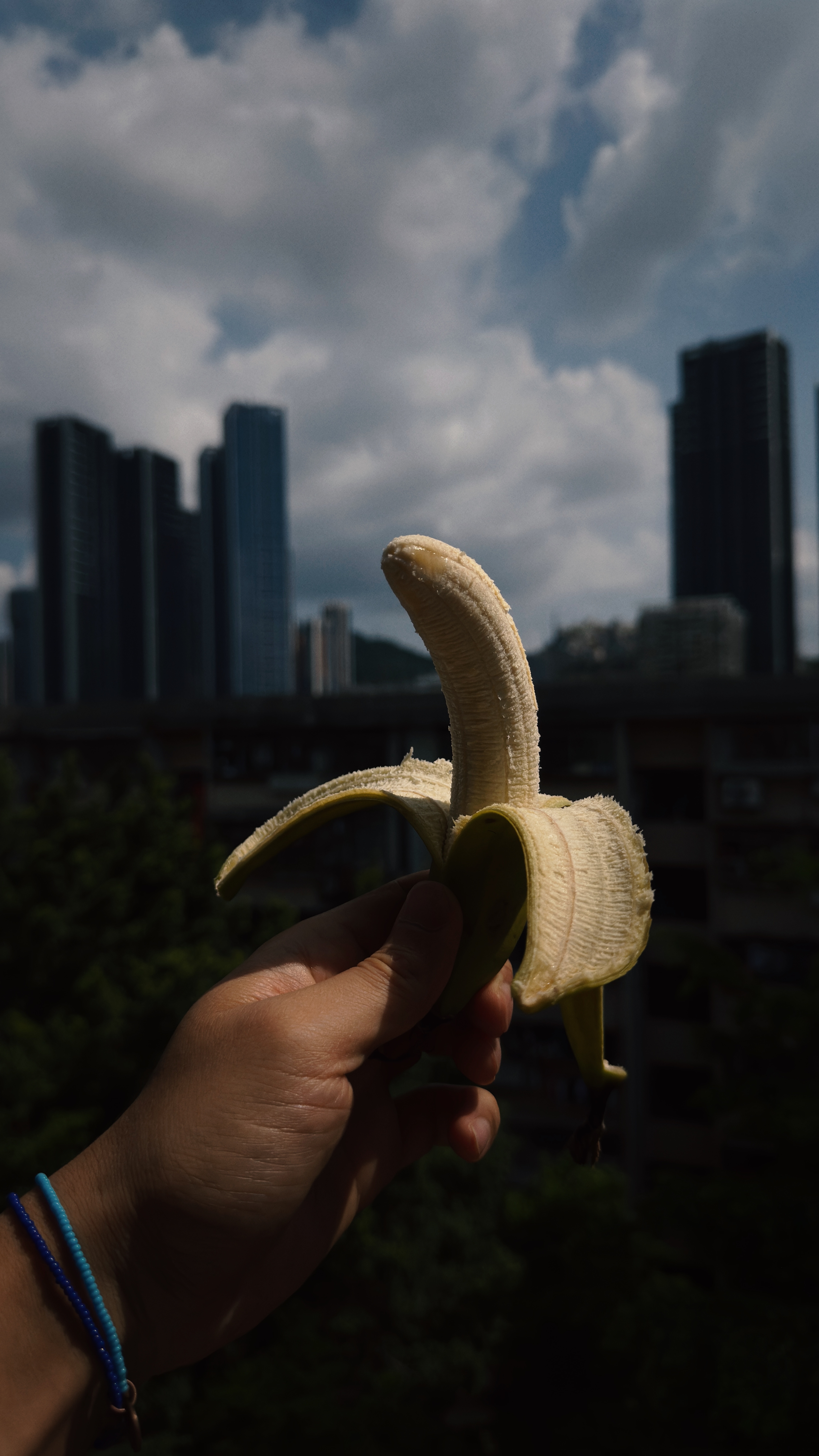 对面楼的人大概也发现了有个神经病总拿着东西伸出阳台拍照。