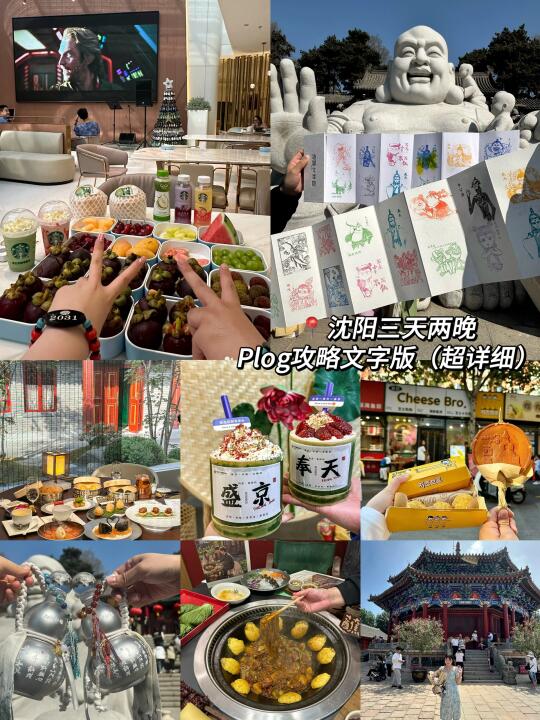 大学生🚄沈阳📍/三日游不走回头路详细攻略！
