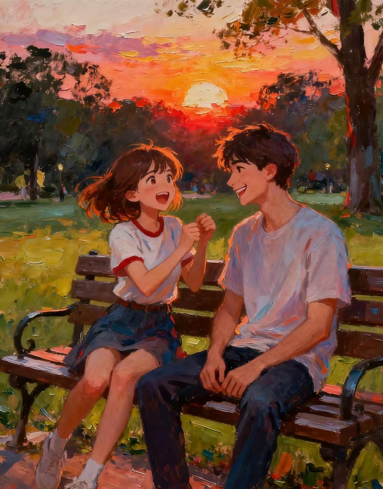 相同风景不同人，心情大不同；过日子选对人，快乐才是真。
同样的景色，不同的人带来