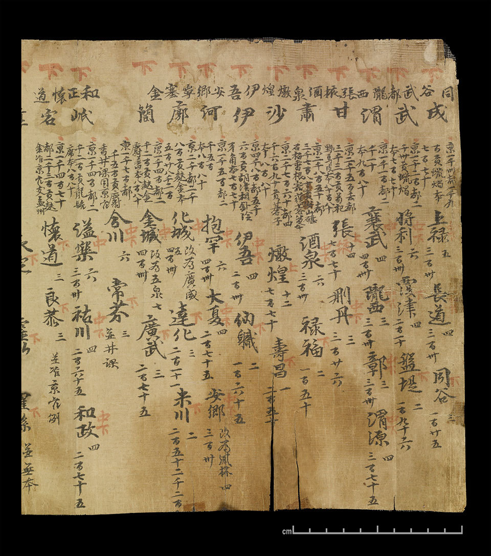 敦煌藏经洞出土的唐《地志》 