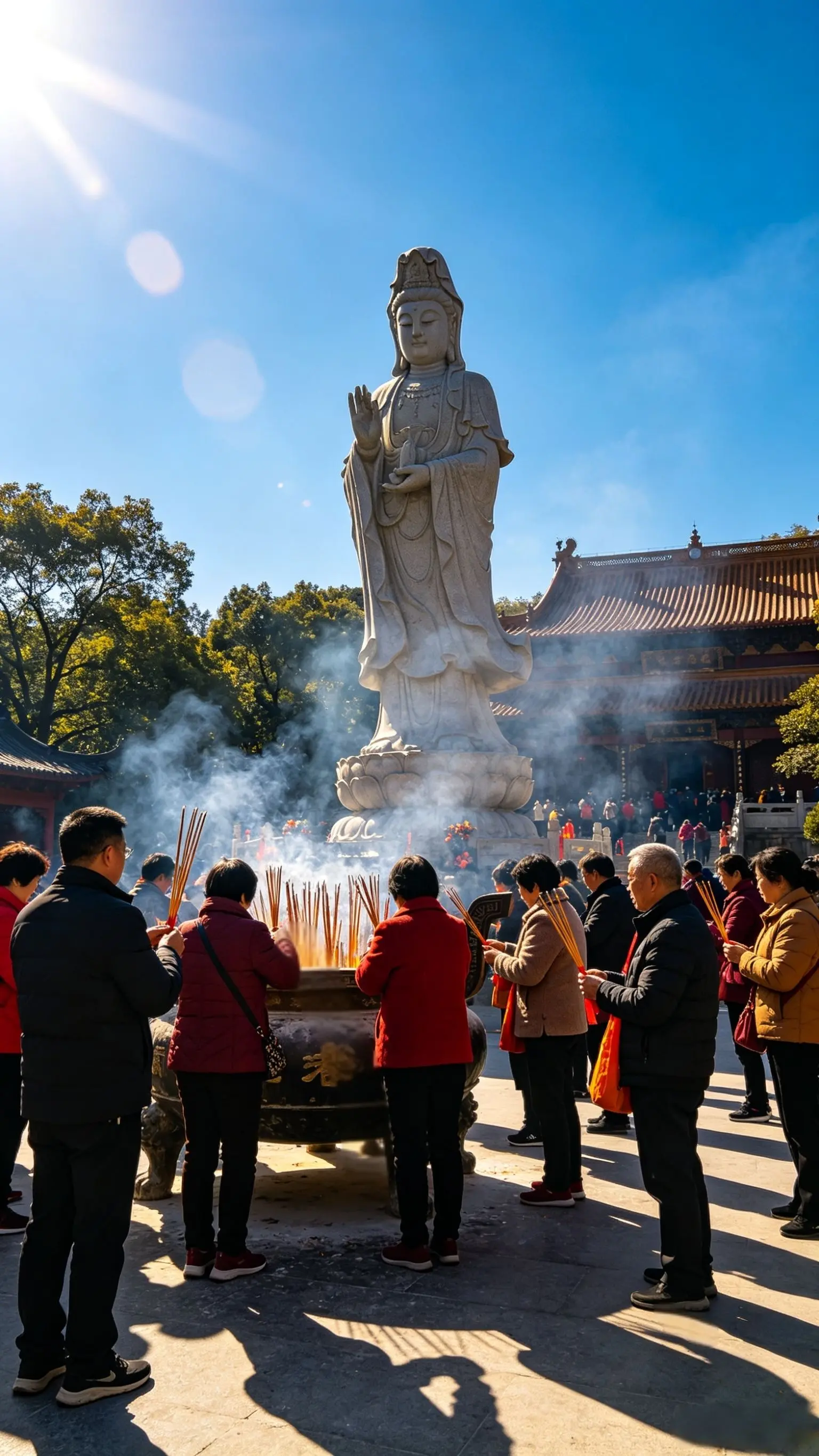 大慈大悲观世音 善念常存 福报常伴 但行好事 莫问前程