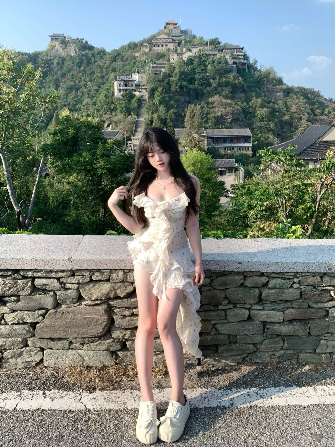 碎花裙真的好温柔