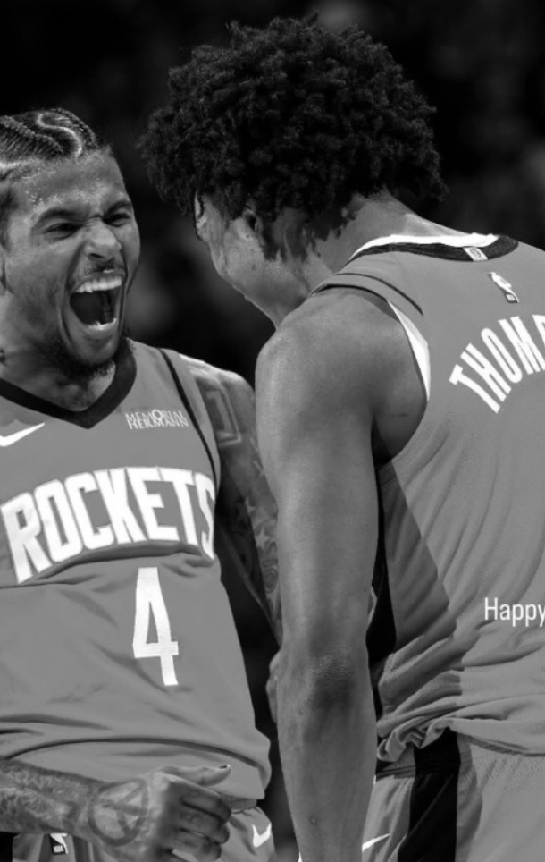 今天是美国时间的1月30日，是火箭前锋阿门·汤普森的23岁生日。太阳球星杰伦·格