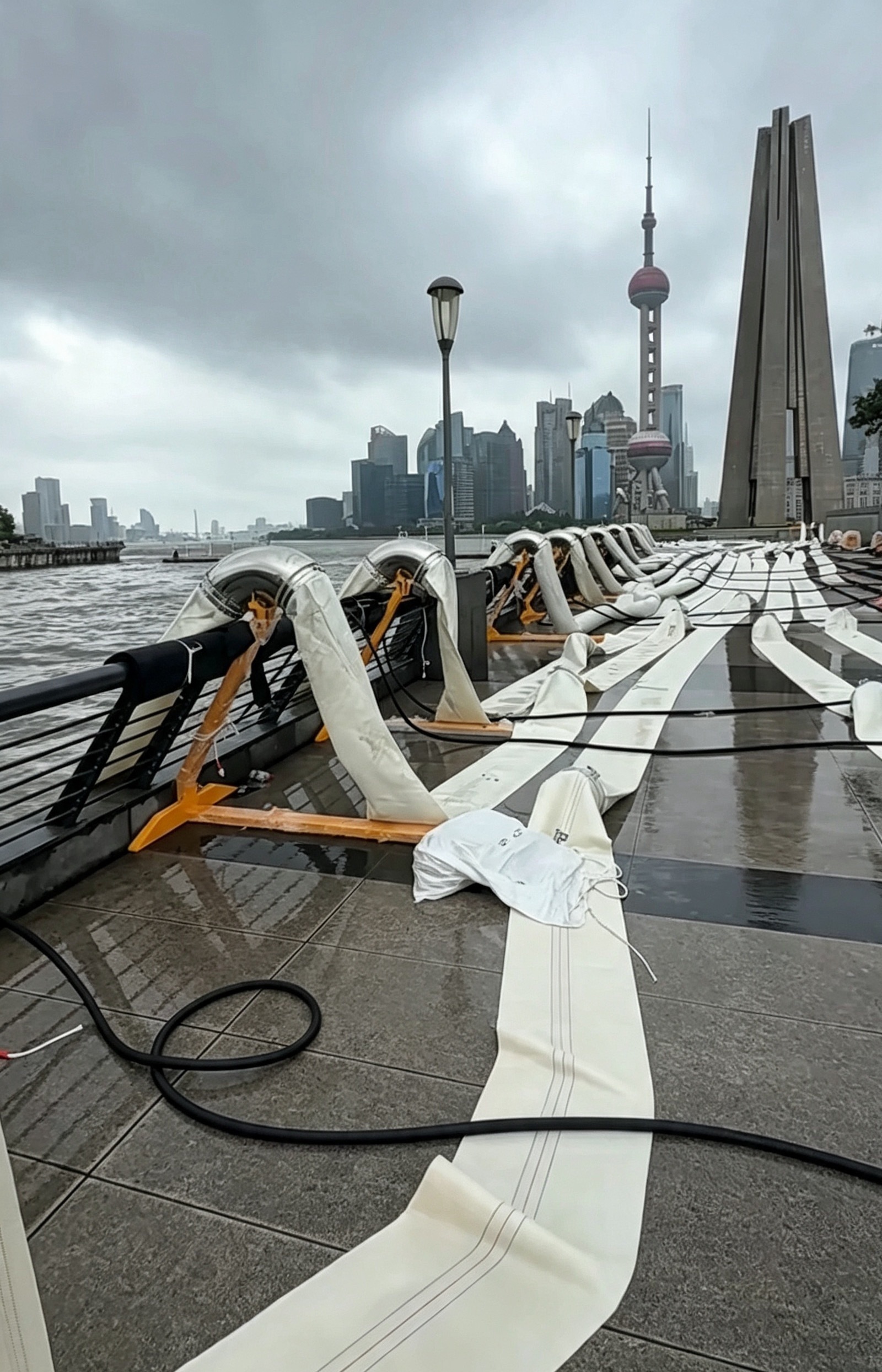 壮观苏州河强排水到黄浦江 