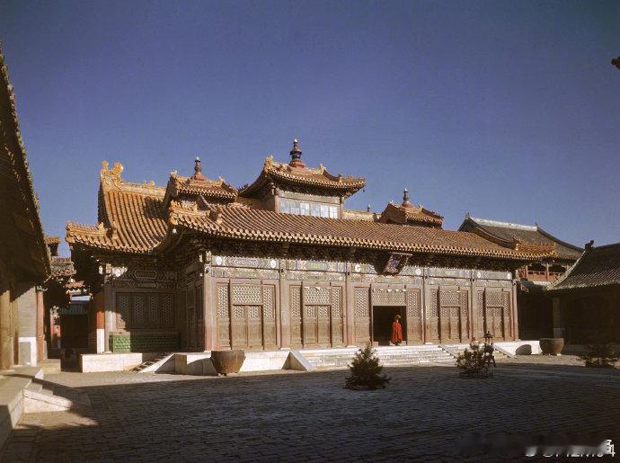 1946年北京高清照 美到窒息还是旧旧的琉璃瓦金黄色舒服，这才是帝都的颜色 ​​