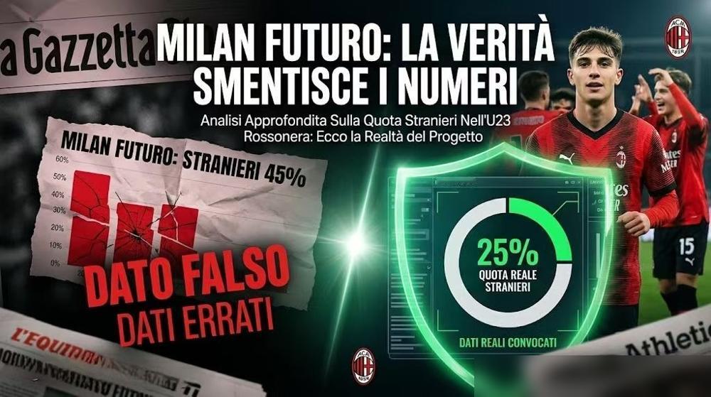 你没看错，AC米兰U23外籍占比近47%。
Transfermarkt砸下实锤