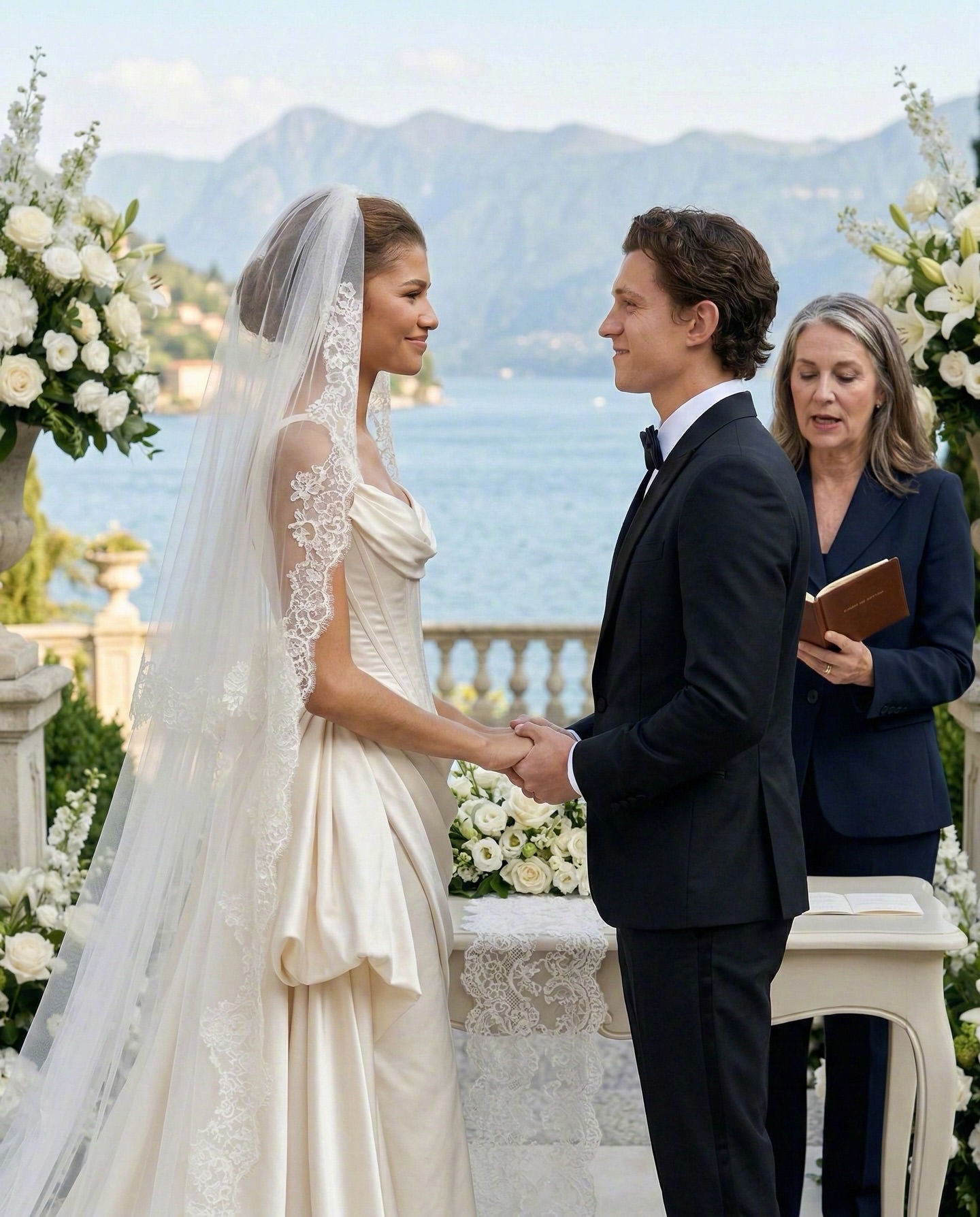 网友们不甘没看到赞达亚 和荷兰弟的婚礼照，于是用AI帮他们做了一套！