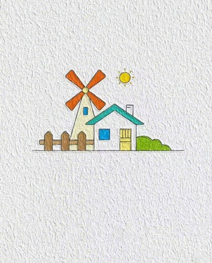 简笔画小房子，轻松上手绘制。 ​ ​​​