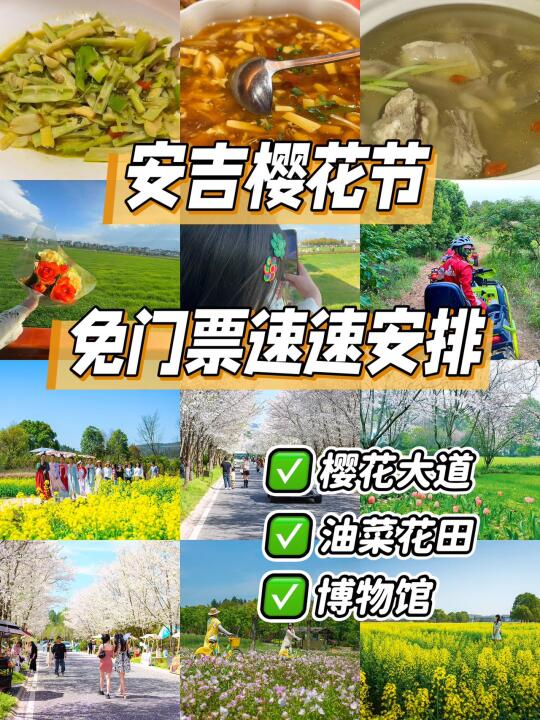 安吉樱花节🌸免门票速速安排✔