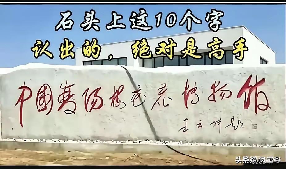 有没有认识这10个龙飞凤舞，霸气十足的大字的，我认了半天了，也没有认出这些气势磅