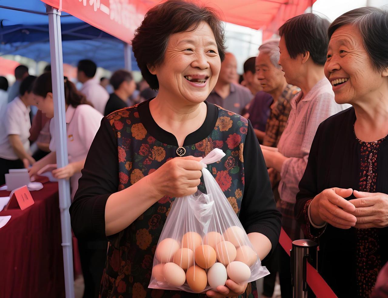 现在“领鸡蛋”成了老年人
每天必完成的打卡任务。
不管是听讲座，还是线上超市的活