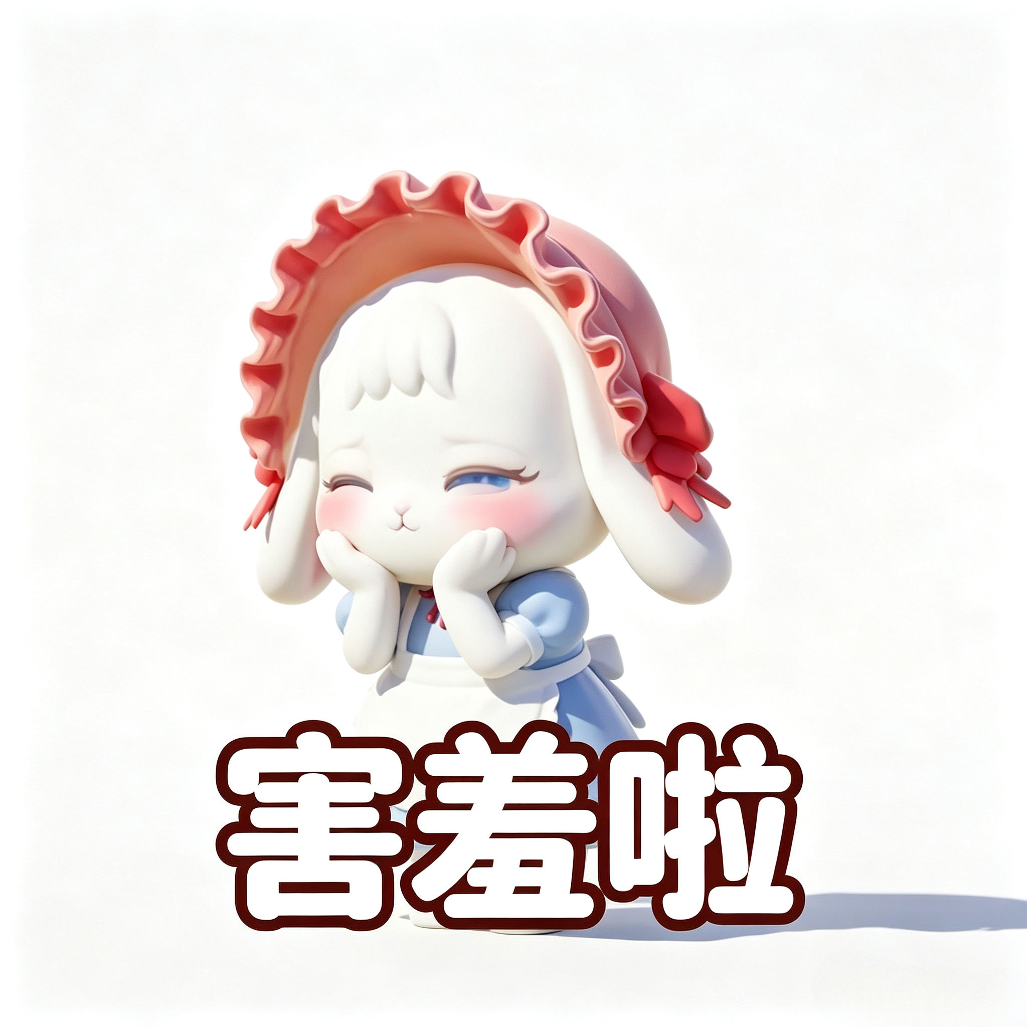 和平精英[超话] 美月兔好可爱啊[期待]做了六张美月兔的可爱无水印表情包 ，喜欢