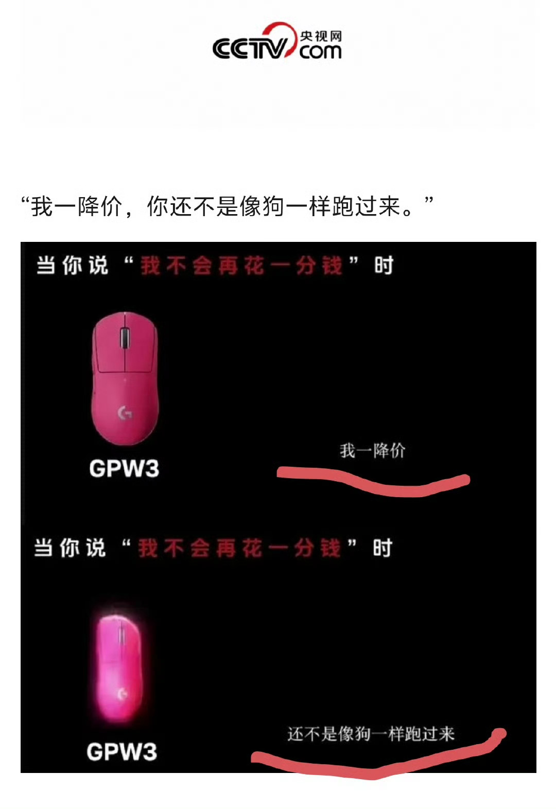 罗技你就是这么对待你的用户的，你把用户当狗，用户转身就走!