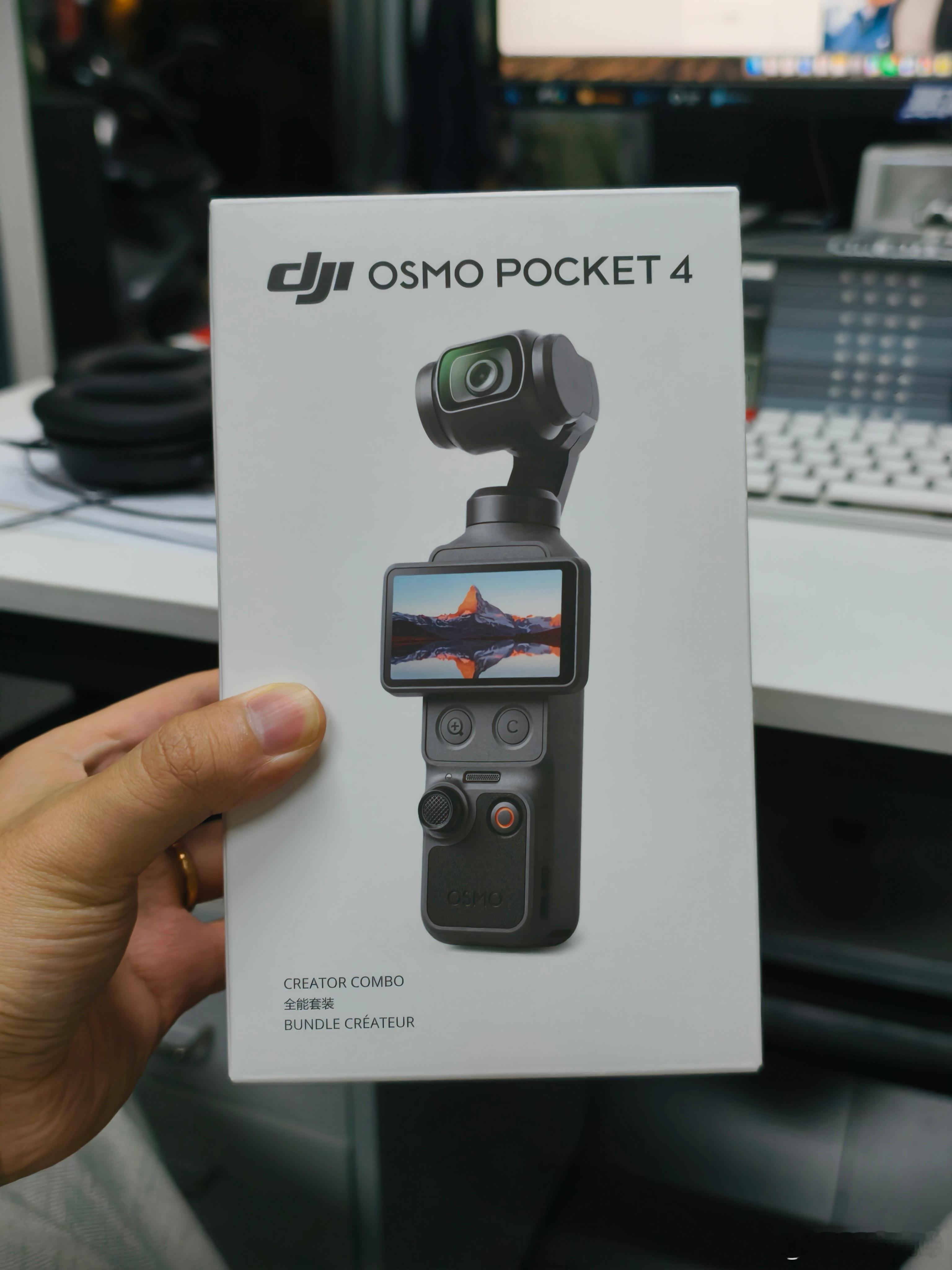 新装备到位了。不过还是比较期待 OSMO Pocket 4P，Action用多了