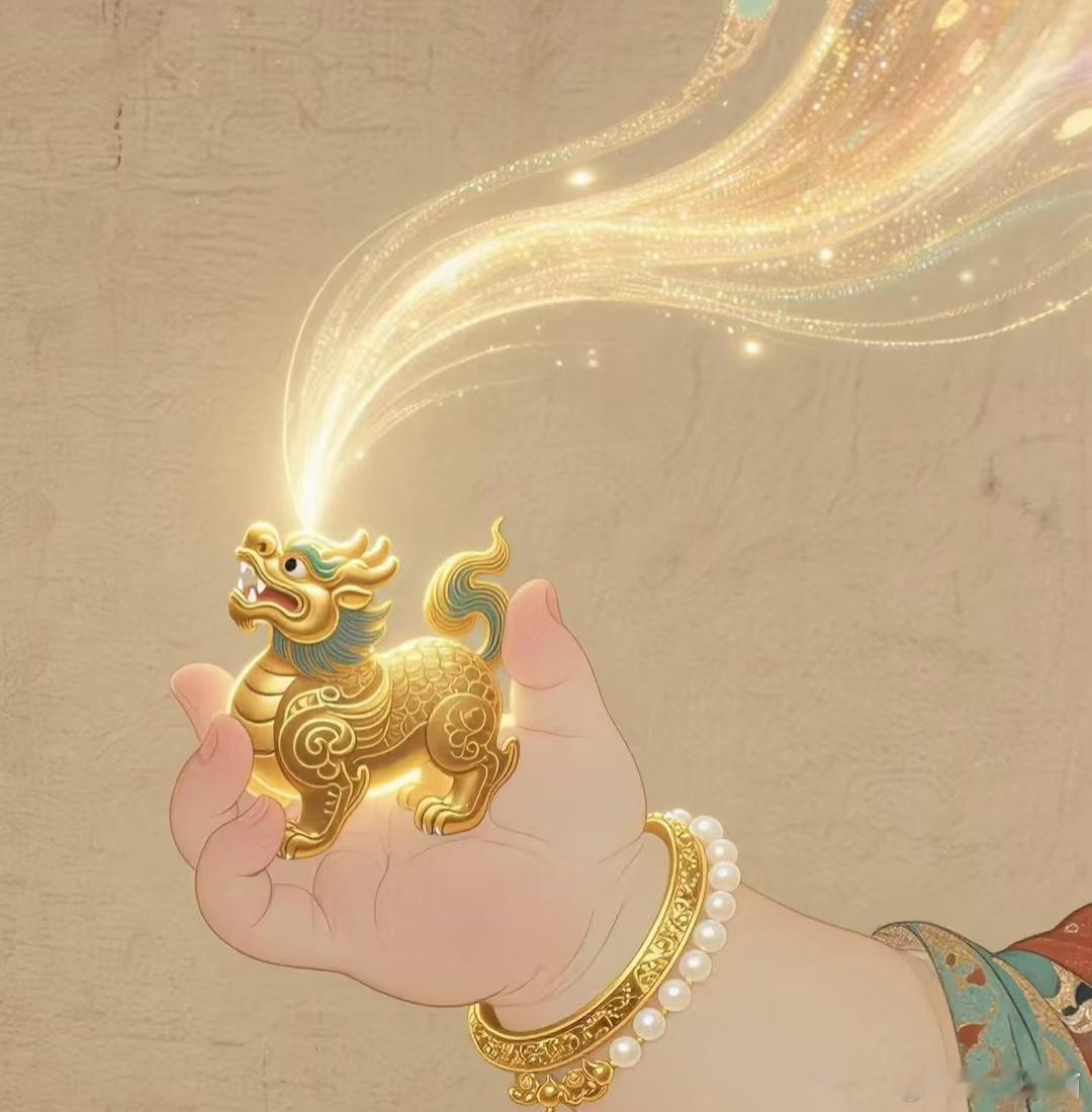 麒麟代表着祥瑞，资金，招财。见麒麟者说明你的好运要来了。点赞，接好运。下一站：财