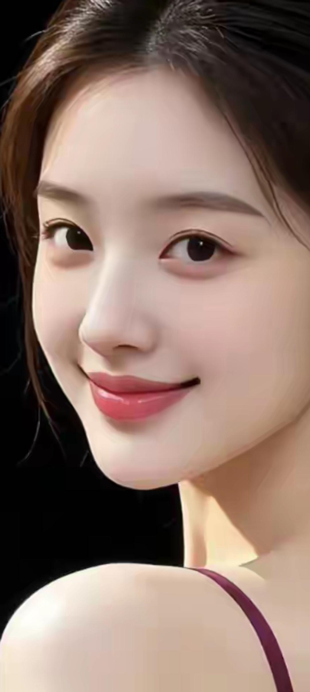 甜美微笑，温柔如水，岁月静好。