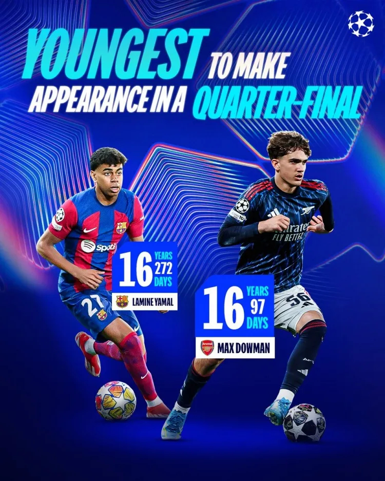 天才登场！道曼16岁97天出战欧冠淘汰赛，打破亚马尔保持的最年轻纪录！哈弗茨绝杀