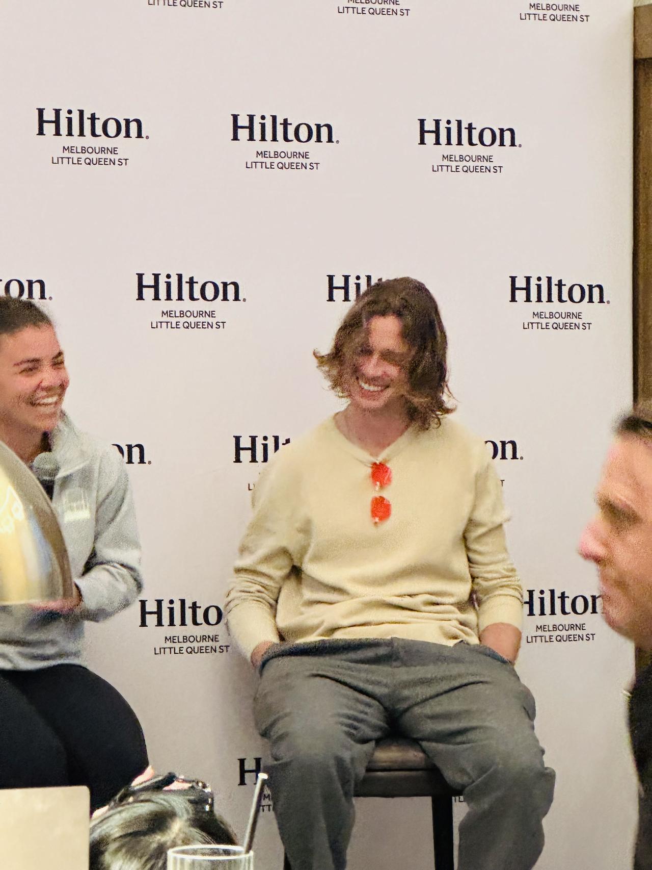 卢布列夫 

2026澳网 卢布列夫球迷见面会
酒店赞助的 还有保利妮 埃拉尼