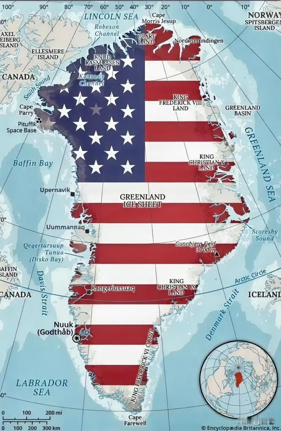 欧盟、英德法都表态支持丹麦和格陵兰岛，称格陵兰岛属于丹麦“无可争议”。格陵兰岛是