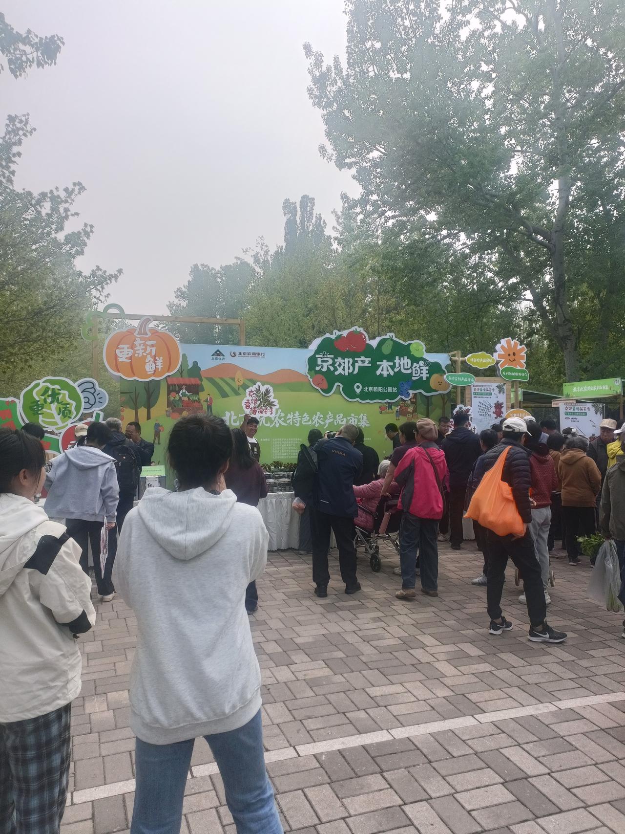 记录今日小确幸 朝阳公园有机农产品大集又开市啦，这简直是今日小确幸！一走进大集，
