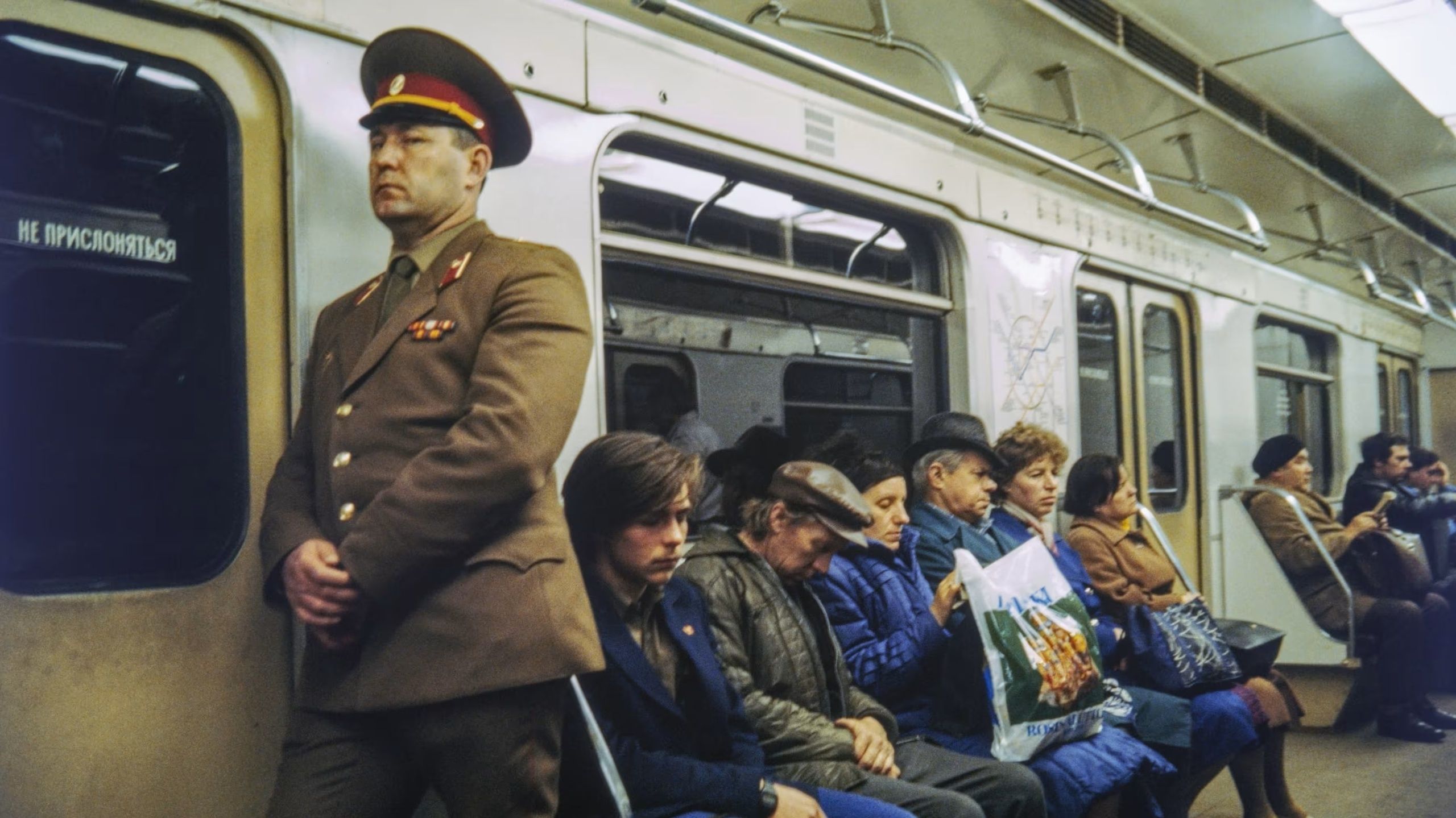1988年，莫斯科地铁。 