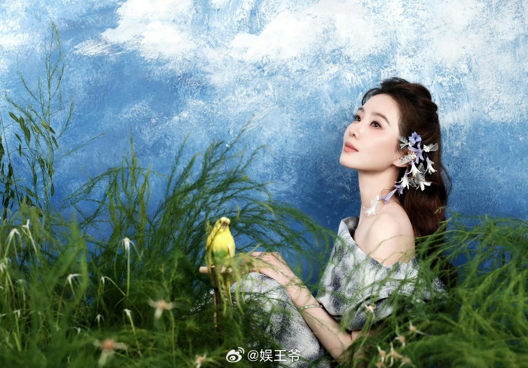 刘诗诗今日造型图，真林间仙子来的吧 