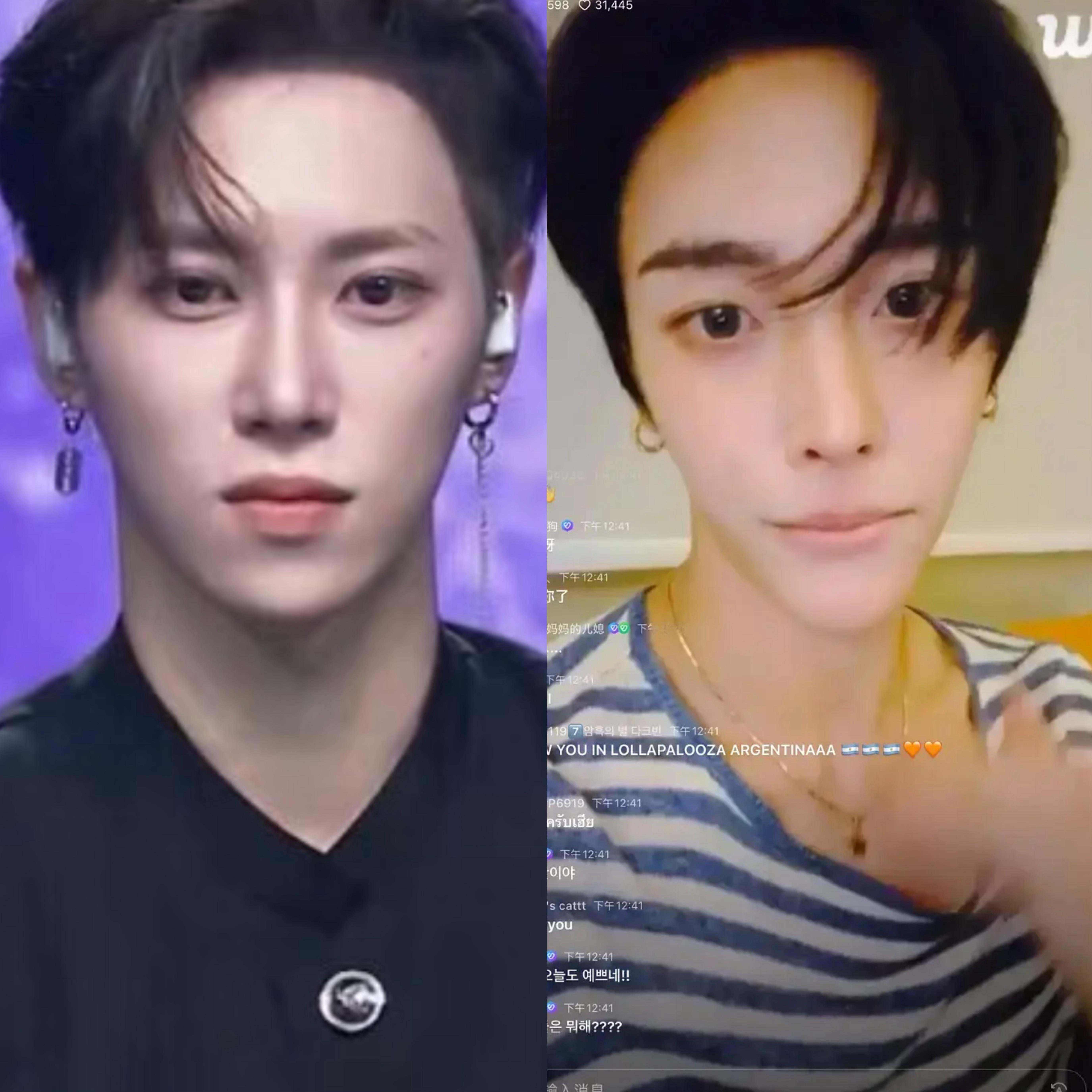 最近在流行张家豪式长相吗？朴元彬这下巴完全青出于蓝而胜于蓝了