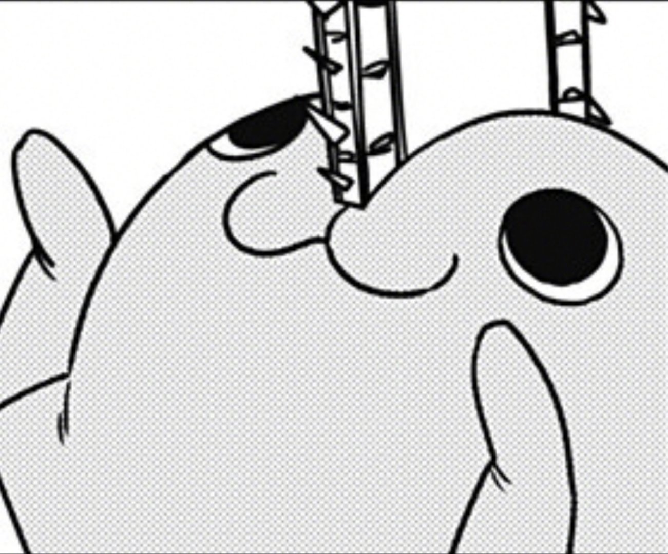 《电锯人》漫画第二部 倒数第2话 波奇塔 截图。将于 下下周 完结！可爱小狗，再