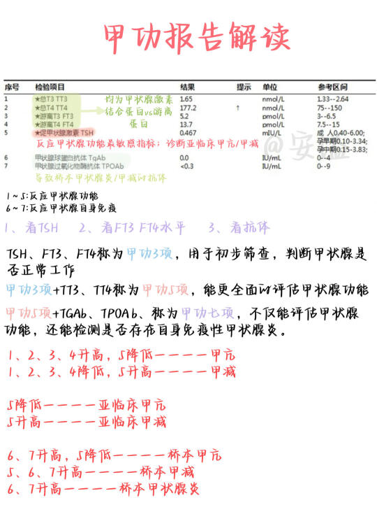 医学生绘本‖普通人也能看懂甲功报告
