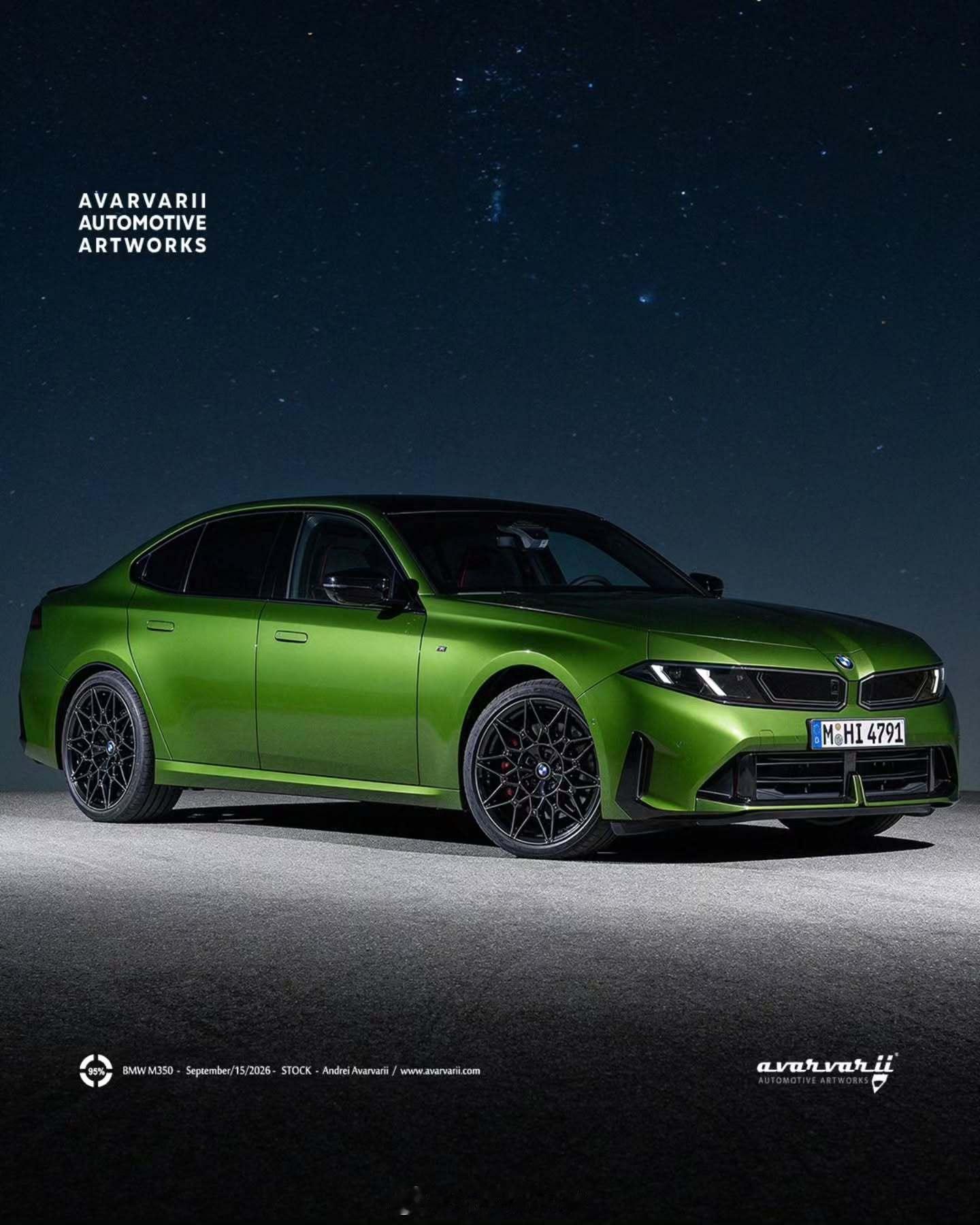新世代BMW M350的效果图，造型看上去应该是很接近了 