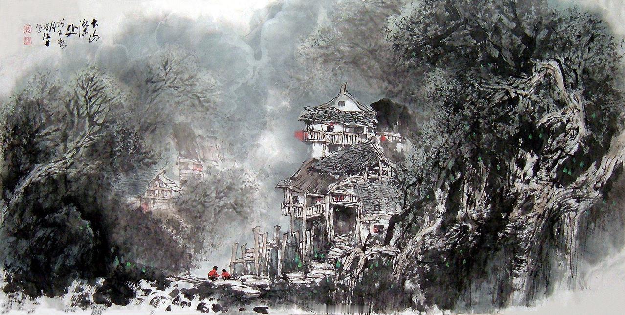 如何理解中国山水画中的“呼应”关系？

“呼应”是中国山水画构图美学中的重要法则