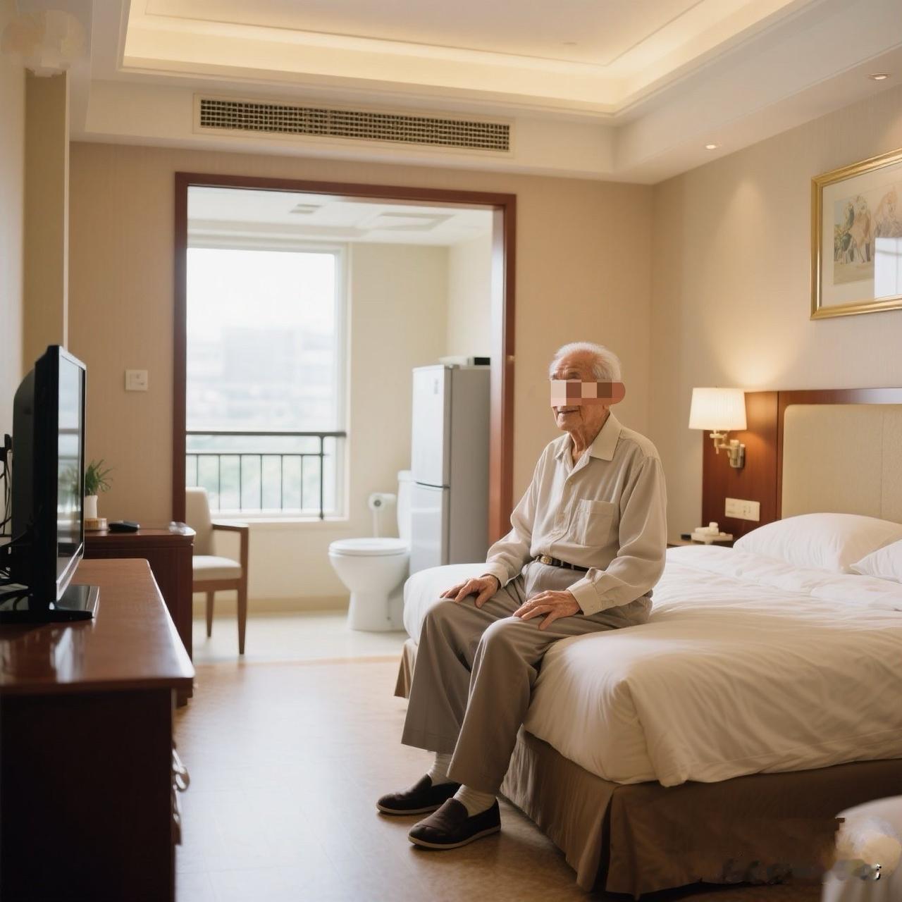 陕西西安，六旬老人从外地过来看病，他怕给远嫁到这边的女儿添麻烦，就没吱声，独自在