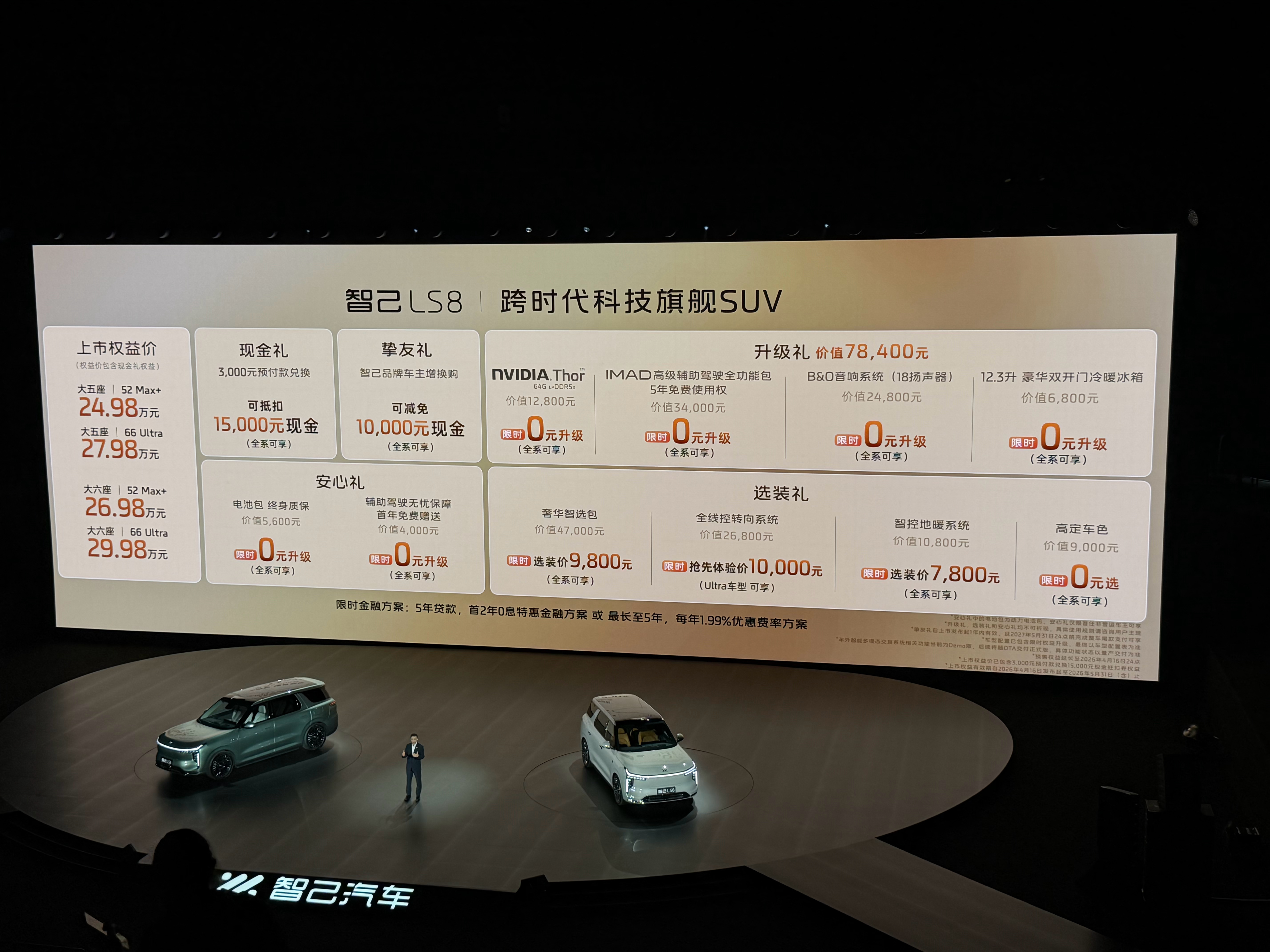 智己LS8的售价！24.98万起！一台8系旗舰，炸裂的不仅是价格，还有配置！标配