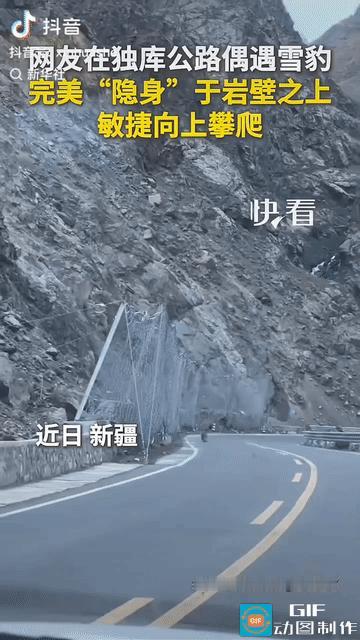 “上新华社了!” 新疆，一对男女驾车行驶在独库公路上，副驾女子不经意抬头看了一眼