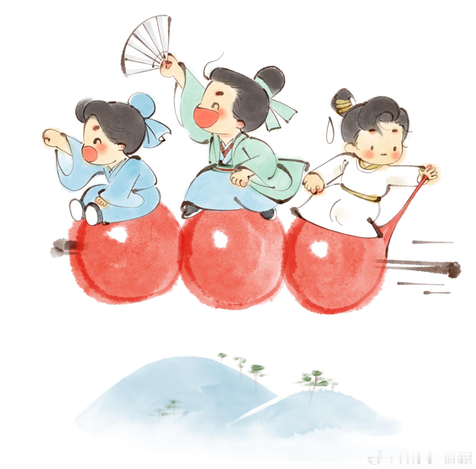 #晚安# 笑脸点花，愁容数果，学会给希望打折扣，就懂得如何对待生活。（画/单丹丹