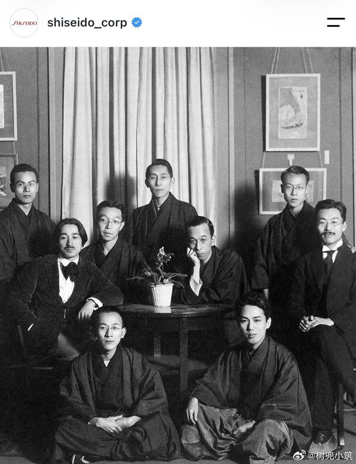 【 106 年前的资生堂创意 Team 】1916年，资生堂初代社长福原信三在公