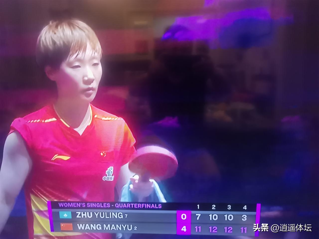 女乒提前包揽四强！王曼昱强势晋级四强！至此，澳门站中国女乒包揽了四强！
    