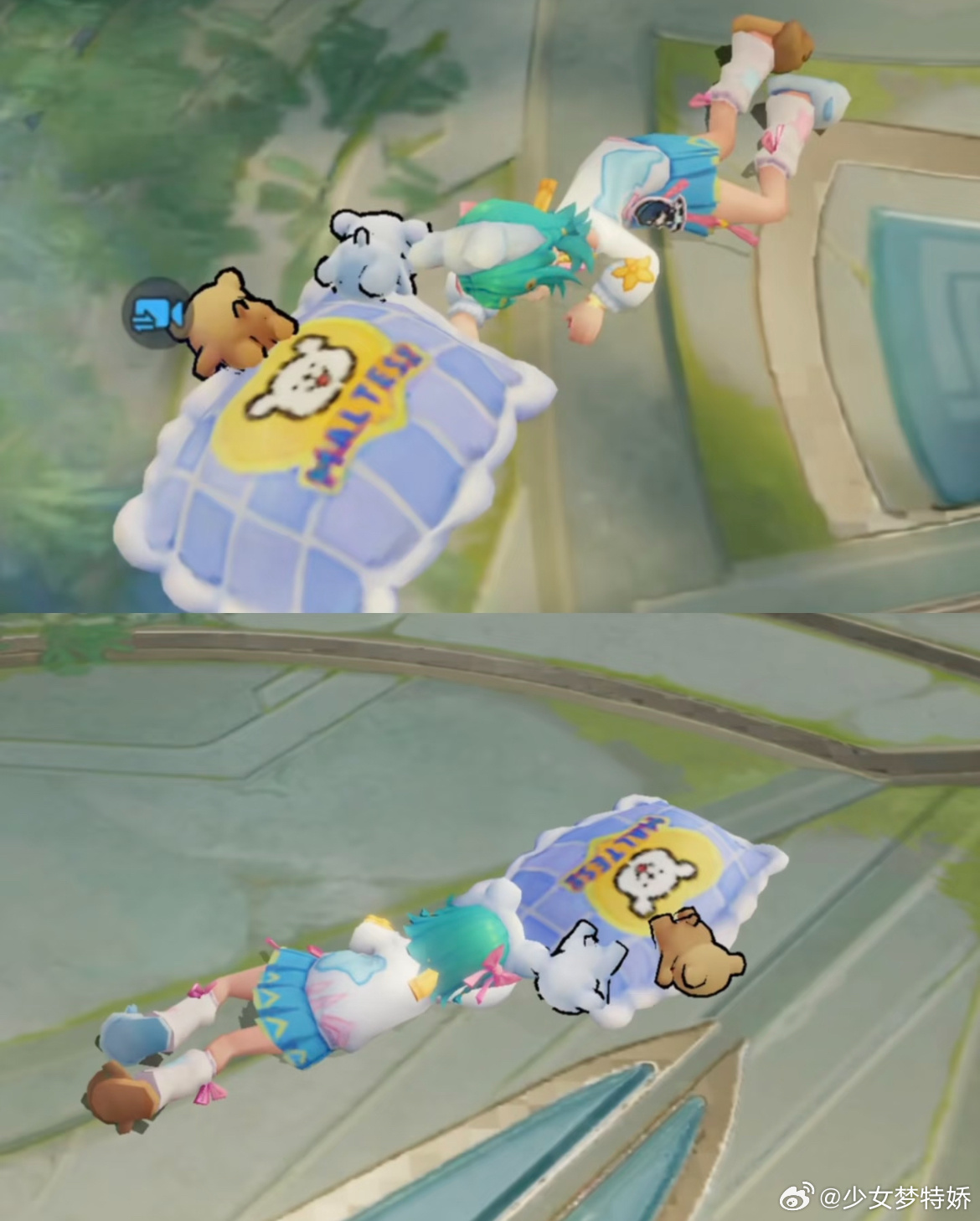 王者荣耀 小乔的新皮肤击败动作也太可爱了吧，就是枕头能不能靠下去一点，不然孩子落