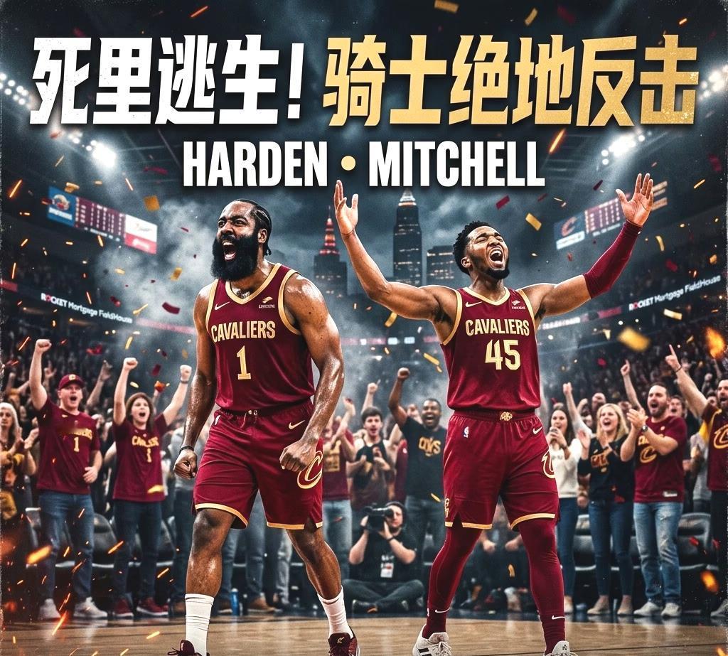 米切尔35+10+4当选今日最佳球员，但我把票投给了90秒连拿7分的哈登！

今