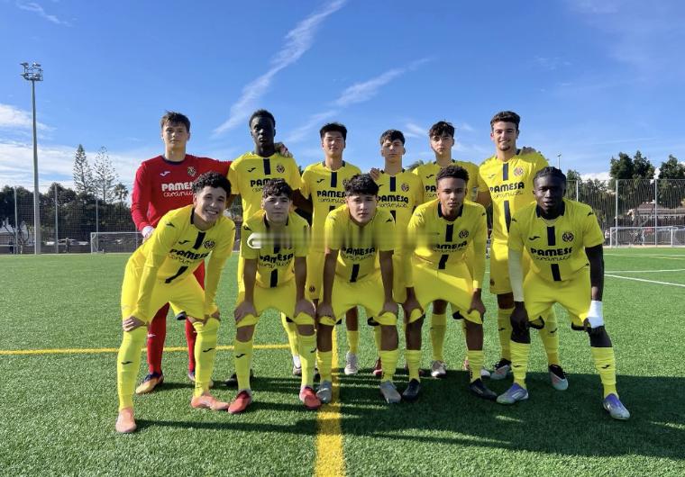 西班牙U16第一级别 比利亚雷亚尔U16A队1-0战胜埃尔切凯尔特人 中国球员刘