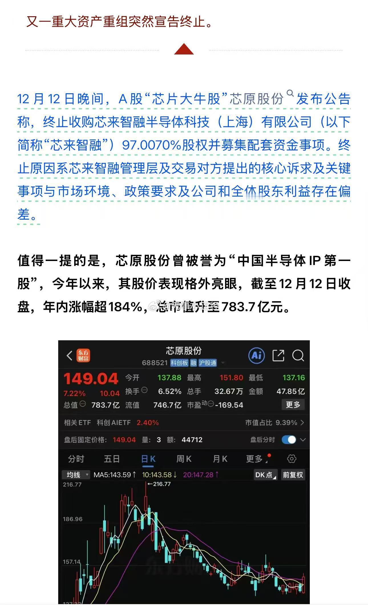 最近不少半导体重组都终止了海光信息收购中科曙光终止思瑞浦收购奥拉半导体终止帝奥微