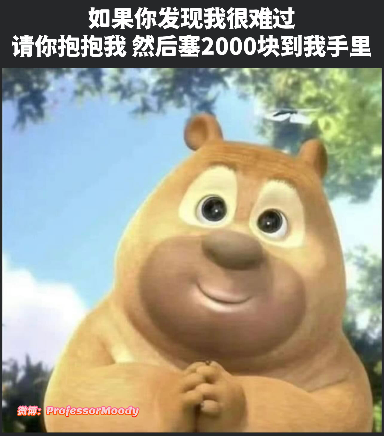 抱抱我！ʕ　·ᴥʔ ʕᴥ·　ʔ#meme# /#笑料江湖争霸赛# ​​​
