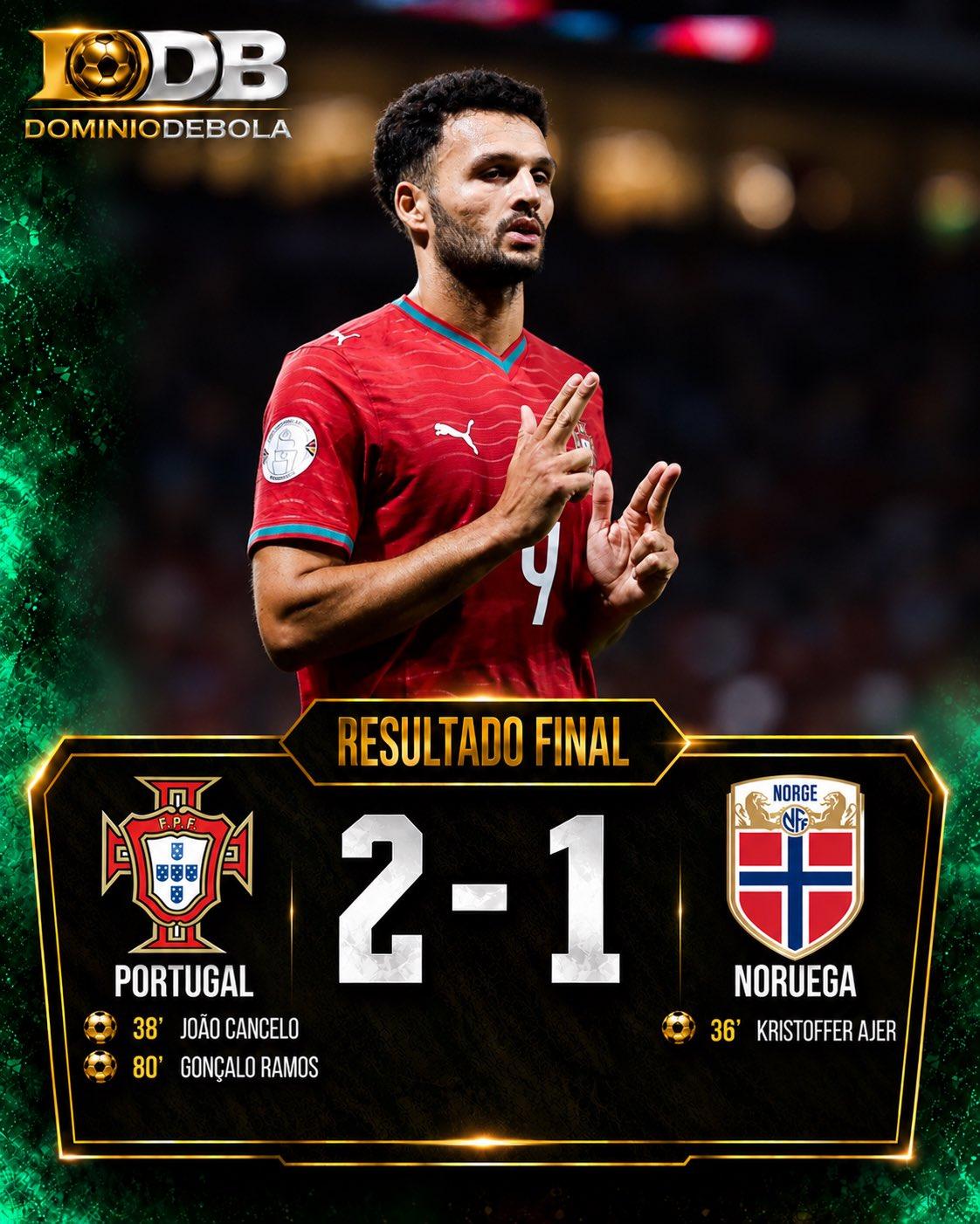 贡萨洛·拉莫斯连续三场欧国联破门👇：
9月28日，挪威1:2葡萄牙 ⚽
10月
