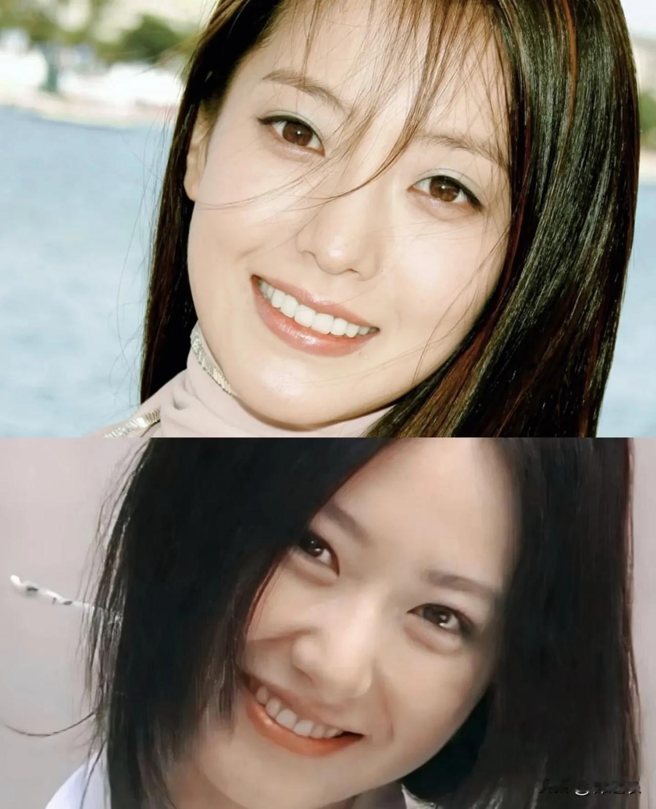 金喜善的面部平整度以及下颌发育，都是超级完美的存在，五官比例也非常好，五官单拿出