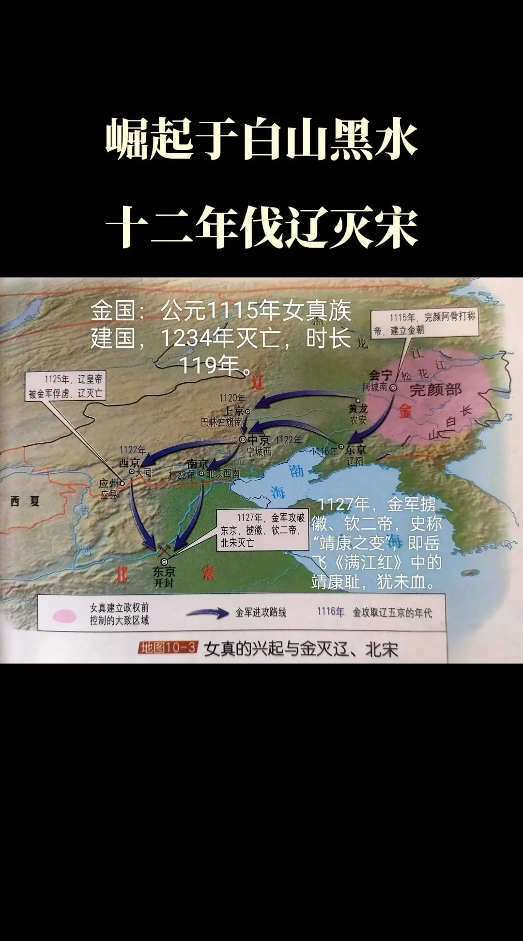 崛起于白山黑水，十二年伐辽灭宋