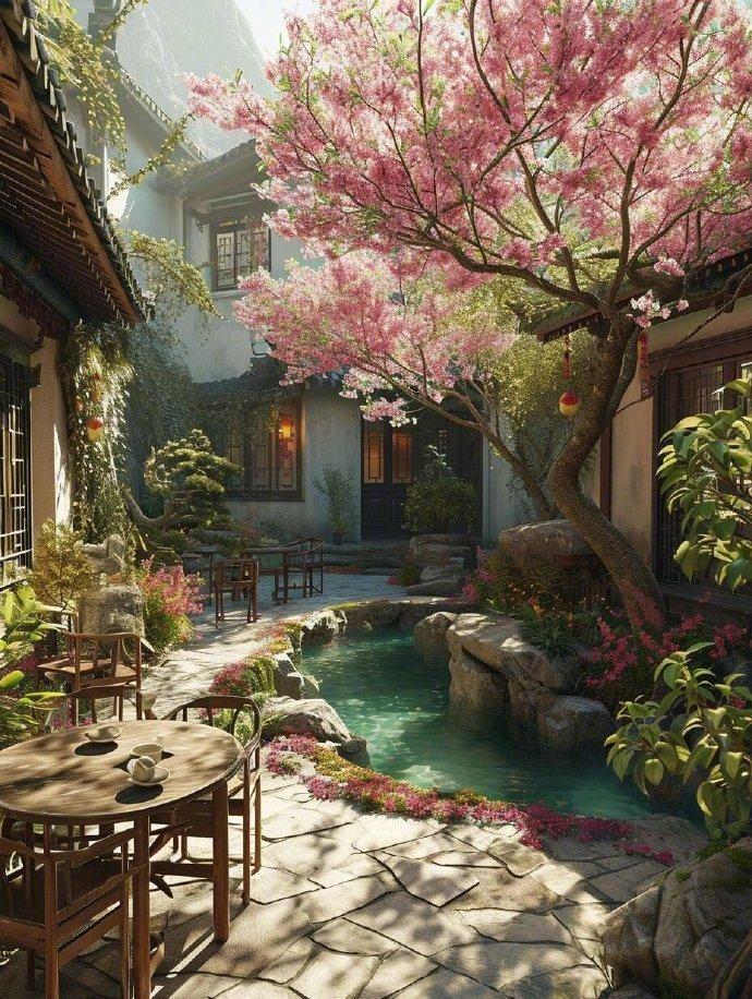 瑶华——暮春
文/顾意 莲花书院

残红褪尽。柳絮飘零，又雨声成阵。
阑干独倚，