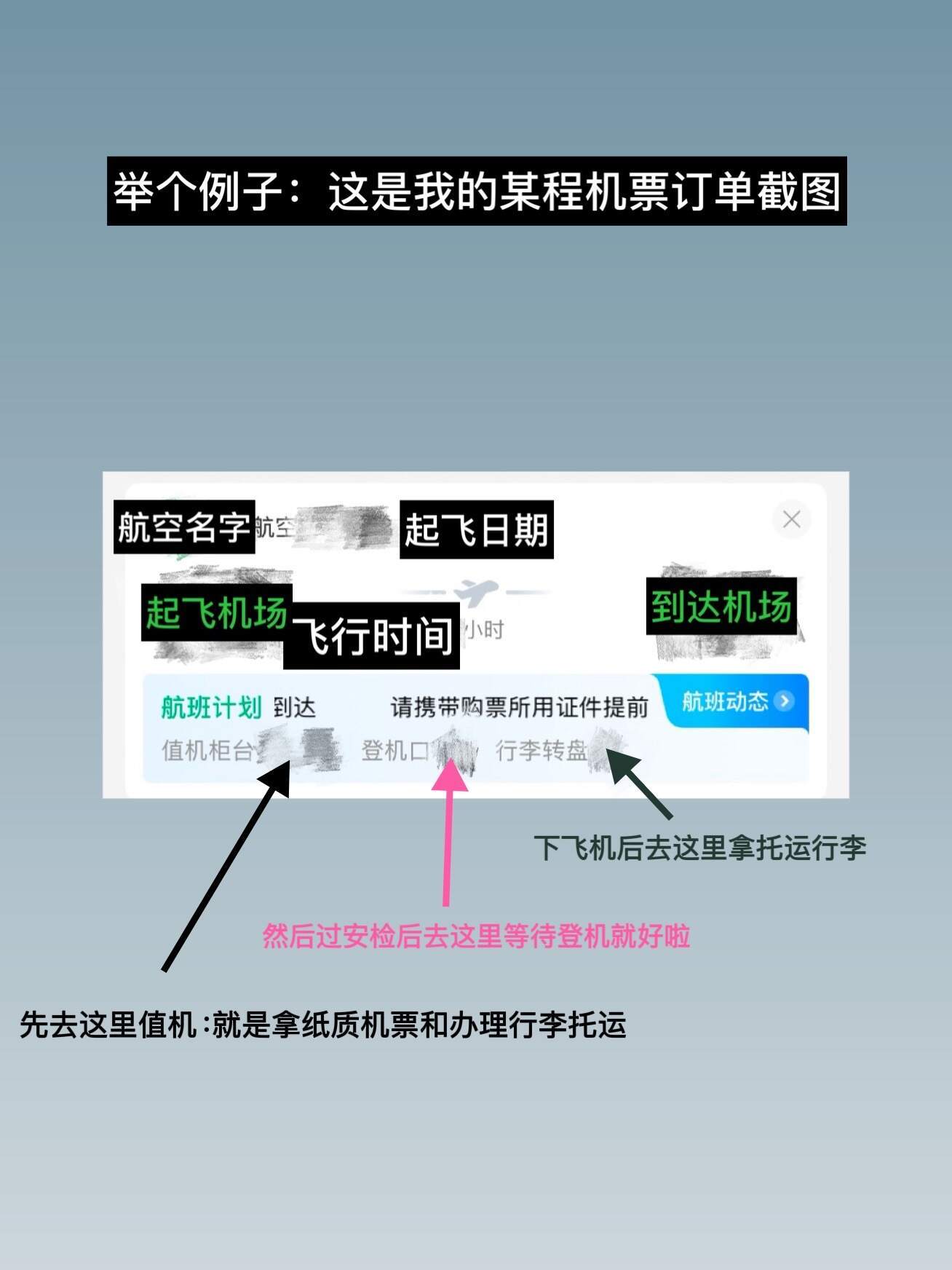 第一次坐飞机全流程 