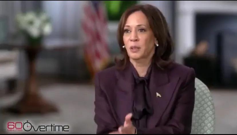 在近日的《60分钟》节目中，当被问及哪个国家是美国“最大的对手”时，哈里斯说：“