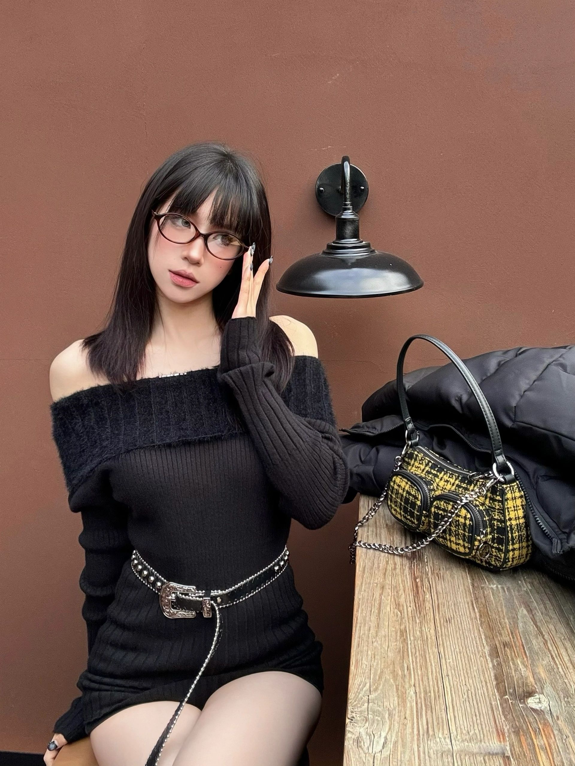 复古椭圆眼镜高级感满满